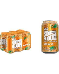 Refresco Naranja Max Booms Boom  lata 33 cl. B4X6 PACK NYLON (3NEODLB0)