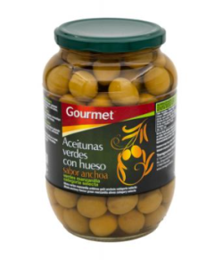 Aceituna Gourmet Manzanilla C/H Frasco 800  Esc.500g