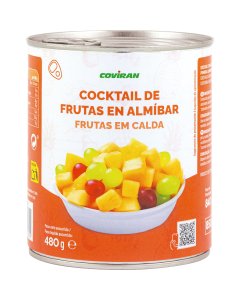 Cocktail Frutas en Almibar Coviran 480 g Esc P. Neto 840g
