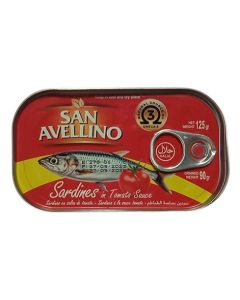 Sardinas en salsa de tomate 125g  San Avellino