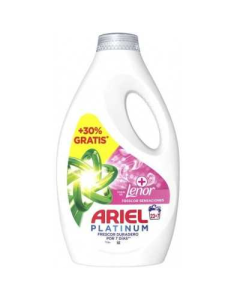 Detergente Liquido Ariel Platinum Sensaciones  23+7D 1350 ml