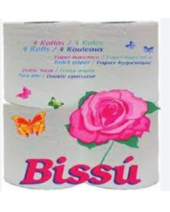 Papel Hig. Bissu 4 R. (35Uds/Saco 26Sacos/Palet) Bissu
