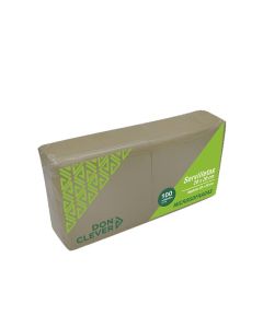 Servilleta natural 20x20 microgofrada 2 capas Paq x100
