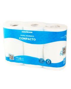 Papel Higienico 2 Capas Compacto COVIRAN 6 U