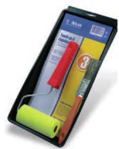 Bandeja Plastica Roja para Pinturas Resistente a Todos los Solventes 9 Atlas-KIT