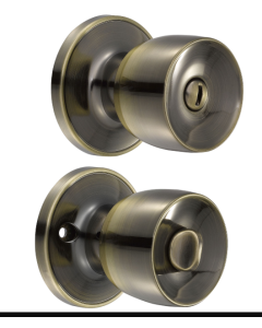 Pomo Cilindrico Media Copa p/ Entrada Laton Antiguo Llave Std Blister Prolok