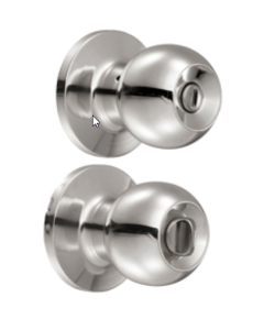 Pomo Tubular Bola p/ Baño Acero Inoxidable Llave Estandar Blister Lock