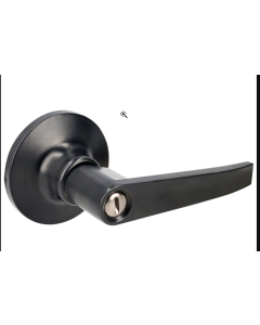 Manija Tubular Recta Funcion Recamara Negra Llave Estandar Blister Lock