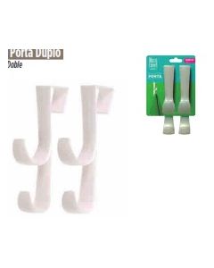 Gancho Plastico para Puerta Doble 2 Ud My Closet