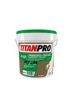 Pintura Acrilica Interiores P10 Blanco Mate 15 L TITANPRO