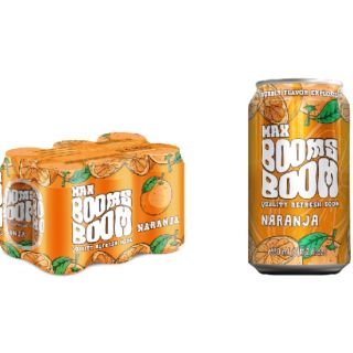 Refresco Naranja Max Booms Boom  lata 33 cl. B4X6 PACK NYLON (3NEODLB0)