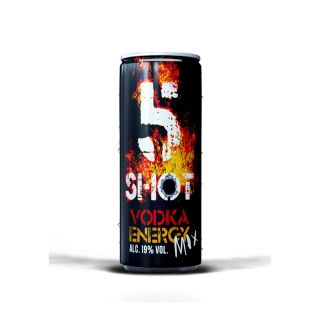 Vodka Energy 19% vol. 5 Shot lata 25cl Bandeja de 24  (4VE5SLB0)
