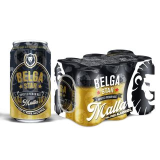 Malta BelgaStar lata 33 cl PACK NYLON DECO B4X6