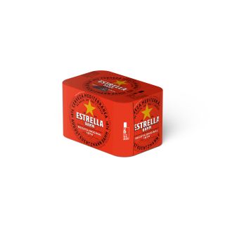 Cerveza Estrella Damm lata 33 cl Pack x 6