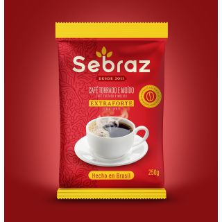 Cafe Tostado Extra Fuerte 250gr Sebraz