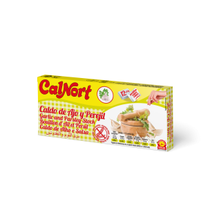 Caldo Ajo y Perejil Pastilla 10g (Estuche de 12 Pastillas ) Calnort