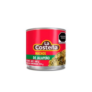 Nachos de jalapeños 24 / 380 g.  La Costeña