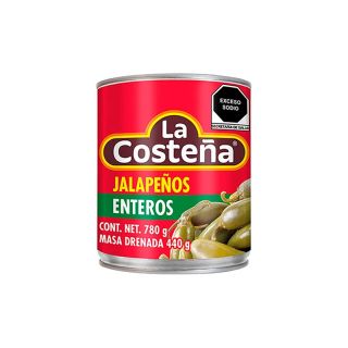 Chiles jalapeños enteros 12/737 g La Costeña