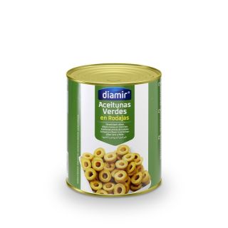 Aceituna verde 3,3kg laminada   DIAMIR
