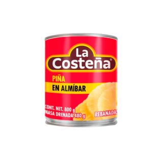 Piña rebanada 12 / 800 g  La Costeña