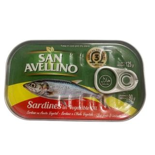 Sardinas en aceite vegetal 125g  San Avellino