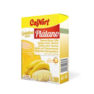 Gelatina Sabor Platano Estuche 2 sobres 85 g (170 g) Calnort
