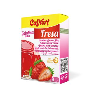 Gelatina sabor Fresa Estuche 2 sobres 85 g (170 g) Calnort