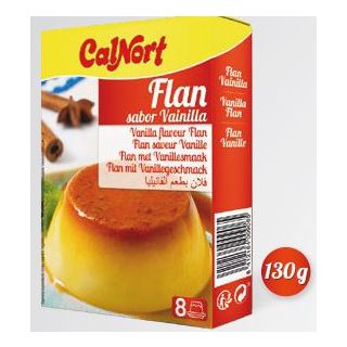 Flan Sabor Vainilla Display de 2 sobres x 65g Calnort