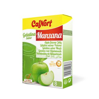 Gelatina Sabor Manzana Estuche 2 sobres 85 g (170 g)Calnort