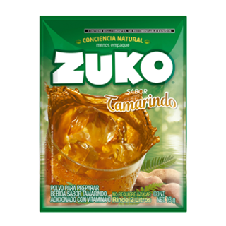Refresco en polvo 2L de Tamarindo 8 sobres x 13g ZUKO