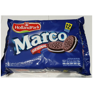 Galletas Marco con Crema Vainilla Estuche 12 Paq x30g HollandPark