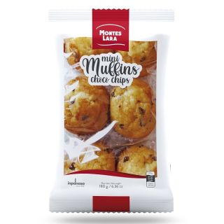 Mini Muffins Choco Chips 180 g Montes Lara