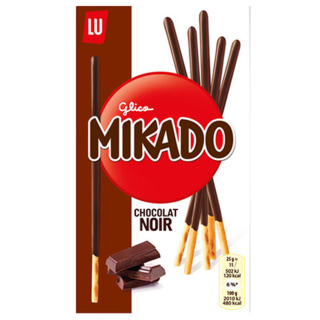 Palitos de Galleta Mikado de Chocolate Negro 75G Lu