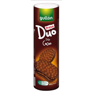 Galletas Mega Duo Doble Cacao 500g GULLON