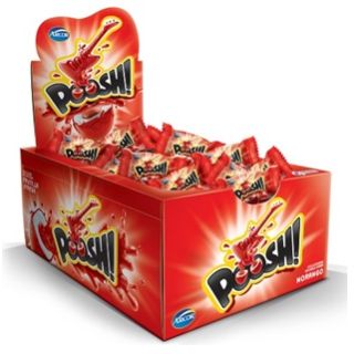 Poosh Chicle Fresa Display 160g (40 ud x 4g) Arcor