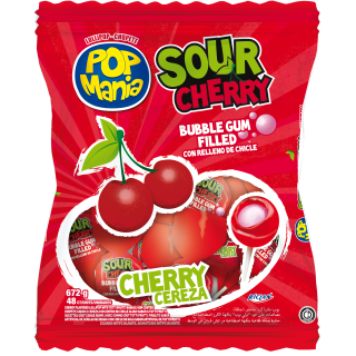 Pop Mania Cereza Acida 16 Bolsas x 48 Ud 14 g Riclan