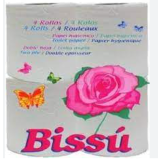 Papel Hig. Bissu 4 R. (35Uds/Saco 26Sacos/Palet) Bissu