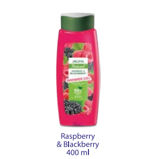 Gel de Baño de Frambuesa y Mora 400 ml Aroma Natural