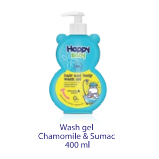 Gel de Baño para Bebe de Extractos de Manzanilla y Sumac 400 ml Happy Baby