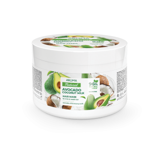 Mascarilla Capilar de Aguacate y Leche De Coco 450 ml Aroma Natural