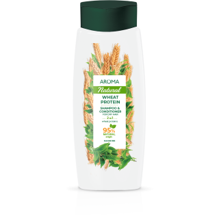 Champu y Acondicionador de Proteina de Trigo 2 en 1 400 ml Aroma Natural