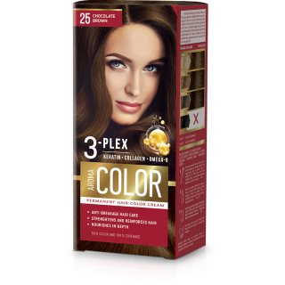 Tinte para el Cabello Castaño Chocolate  25 45 ml Aroma Color
