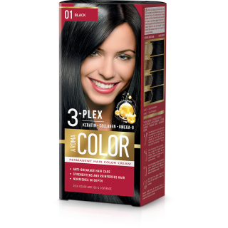 Tinte para el Cabello Negro 01 45 ml Aroma Color