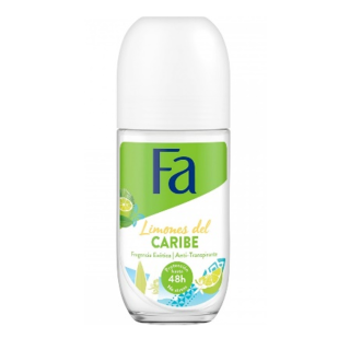 Desodorante Roll-On Fa 50ml Limones del Caribe Cristal