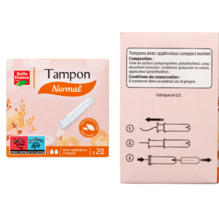 Tampon Regular con Aplicador 20Ud BELLE FRANCE