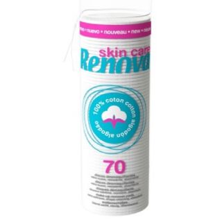 Discos de Algodon Desmaquillador Skin Care Maxi 70Ud  Renova