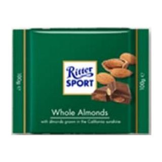 Tabletas de Chocolate Con Almendras Enteras 100Gr  Ritter Sp (FW7039)