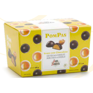 Pompas de Yema con Cobertura de Chocolate Baul 150G San Andres