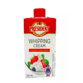 Crema de Leche UHT President Brick 20Cl - 35.1%MG
