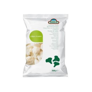 Coliflor en floretes 30/60 D´Arta 2.5 Kg  Cja x 4 Bolsas